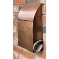 thumbnail image 2 of NACH Milano Pointed Rustic Metal Mailbox, Powder Coated Finish Black Mailbox, Maximum Rust Protection, Wall Mount Mailboxes for Outside, 9.5 x 4 x 15, Hardware Included, MB-44906 C106, 2 of 3