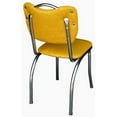 thumbnail image 3 of Richardson Seating Handle Back Diner Chair with Single Tone Channel Back and 1" Pulled Seat-Color:Cracked Ice Yellow, 3 of 5