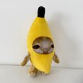 thumbnail image 4 of Gato Llorando Plátano Muñecos de Gato de Dibujos Animados Fáciles de Limpiar para Niños Adultos (Plátano), 4 of 6