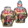 thumbnail image 3 of Be My Valentine's Labrador Retriever Truck Full of Love Flower Balloon All Over Print 3D Hoodie Unisex Merch Hoodies Lab Dog Lover Gifts - 02029, 3 of 6