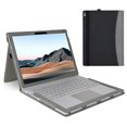 thumbnail image 1 of Microsoft Surface Book 1/2/3 Funda protectora de 15 pulgadas Funda de cuero desmontable antiarañazos con soporte, 1 of 3