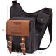 thumbnail image 5 of Bolso bandolera de hombro de lona vintage KAUKKO SG255-Black, 5 of 5