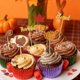 thumbnail image 5 of Decoración para el hogar, decoración de habitaciones, decoración de paredes: Juego de 12 adornos para cupcakes con pavo, calabaza, hoja de arce, muslo de pollo y tarjetas de papel para fiestas otoñale, 5 of 6