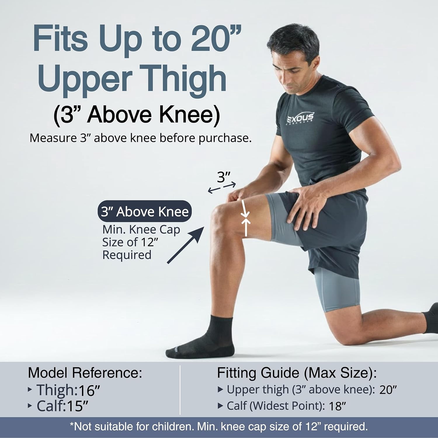 Adjustable Knee Brace with Side Stabilizers, Knee Support Compression Wrap for Men and Women, Breathable Knee Sleeve for Running, Gym, Workout, Basketball, Hiking, Size [Medium]