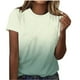 thumbnail image 1 of Camisas de Manga Corta para las Mujeres Imprimir Cuello Redondo Blusa, Camiseta de Moda para Verano Y Primavera Casual, 1 of 5
