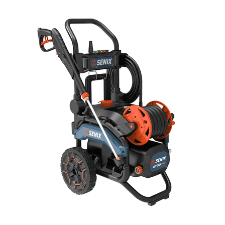 SENIX 2700 PSI 2.3 GPM 15 Amp Brushless Electric Pressure Washer with 6 Nozzles & 110oz Tank,HPWE15-H