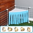 thumbnail image 4 of Blukids Hamster Hideout, Small Animal Hideaway Tent Fleece Forest Pet Cage Accessories Nest Bedding for Chinchilla Guinea Pig Hedgehog Rat Squirrel Ferret Dwarf Bunny(Blue), 4 of 6