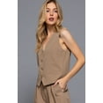 thumbnail image 3 of V-neckline Pin Stripe Woven Vest, 3 of 5