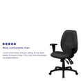 thumbnail image 5 of Flash Furniture High Back Gray Fabric Multifunction Ergonomic Executive Swivel Office Chair with Adjustable Arms, 5 of 13