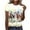style04-Multicolor, variant on Womens Horse Racing Tops Cap Sleeve Summer Retro Blouse Crew Neck Tee Shirt Stylish Workout Tshirts for Ladies L Camisas Para Mujer
