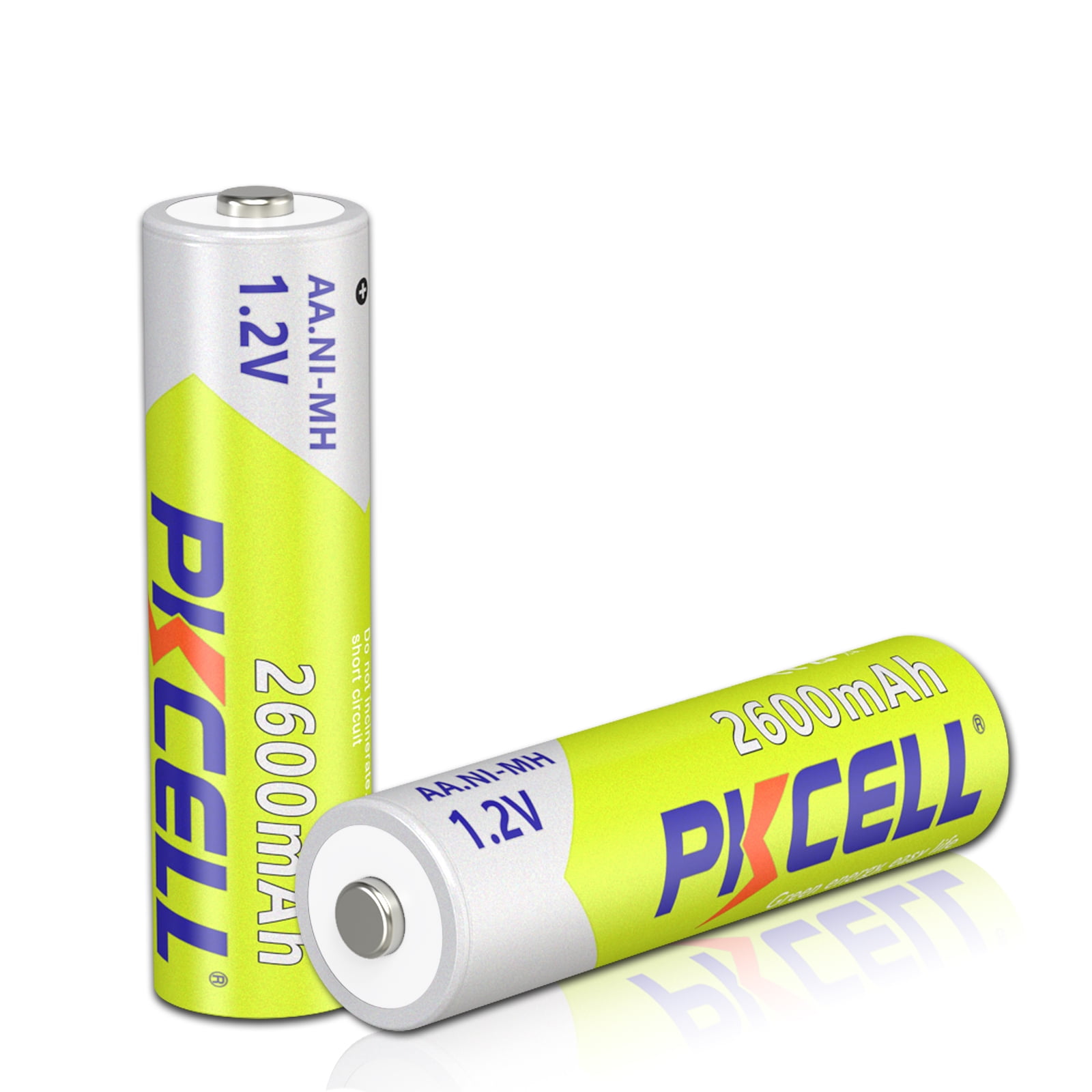 PKCELL AA NiMH 1.2V 2600mAh Rechargeable Battery, 2PCS Double A