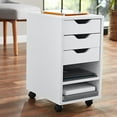 thumbnail image 1 of Mainstays Perkins Rolling File Cabinet, White, 1 of 4
