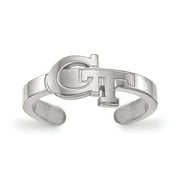 Angle View: Georgia Tech Toe Ring (Sterling Silver)