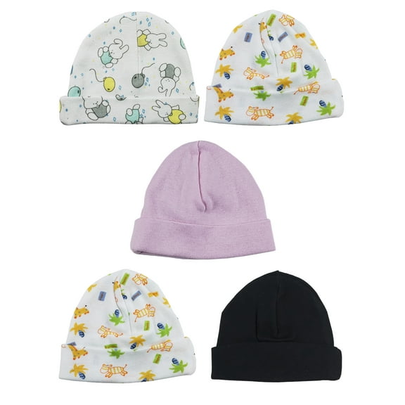 Bambini Girls Baby Cap (Pack of 5)