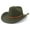 Army Green, variant on Cowboy Hat for Women and Men Felt Wide Brim Classic Outdoor Fedora Hats Western Cowboy Cowgirl Hats with Belt Buckle