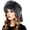 Black, variant on Faux Fur Russian Hat Warm Classic Cossack Style Hat for Women Winter Furry Ushanka Trapper Hat Windproof Ski Cap with Tail