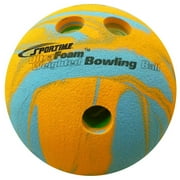 Sportime UltraFoam Bowling Ball, Weighted, 6 Inches, 1 Pound, Orange and Blue
