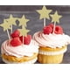 thumbnail image 4 of Sueños celestiales brillantes, 50 palillos para cupcakes con estrellas brillantes y doradas, decoraciones para tartas de varios tamaños para fiestas de cumpleaños y despedidas de soltera, 4 of 7