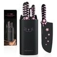 thumbnail image 4 of Meowkit 5-Piece Knife Set with Block, High Carbon Steel Extra Sharp Edge with Cat Paw Handle, 4 of 10
