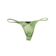 thumbnail image 2 of zuwimk Mens Underwear,Men's Silky Thong T-Back Mens Underwear Low Rise Stretch Underpanties Green,XXL, 2 of 4