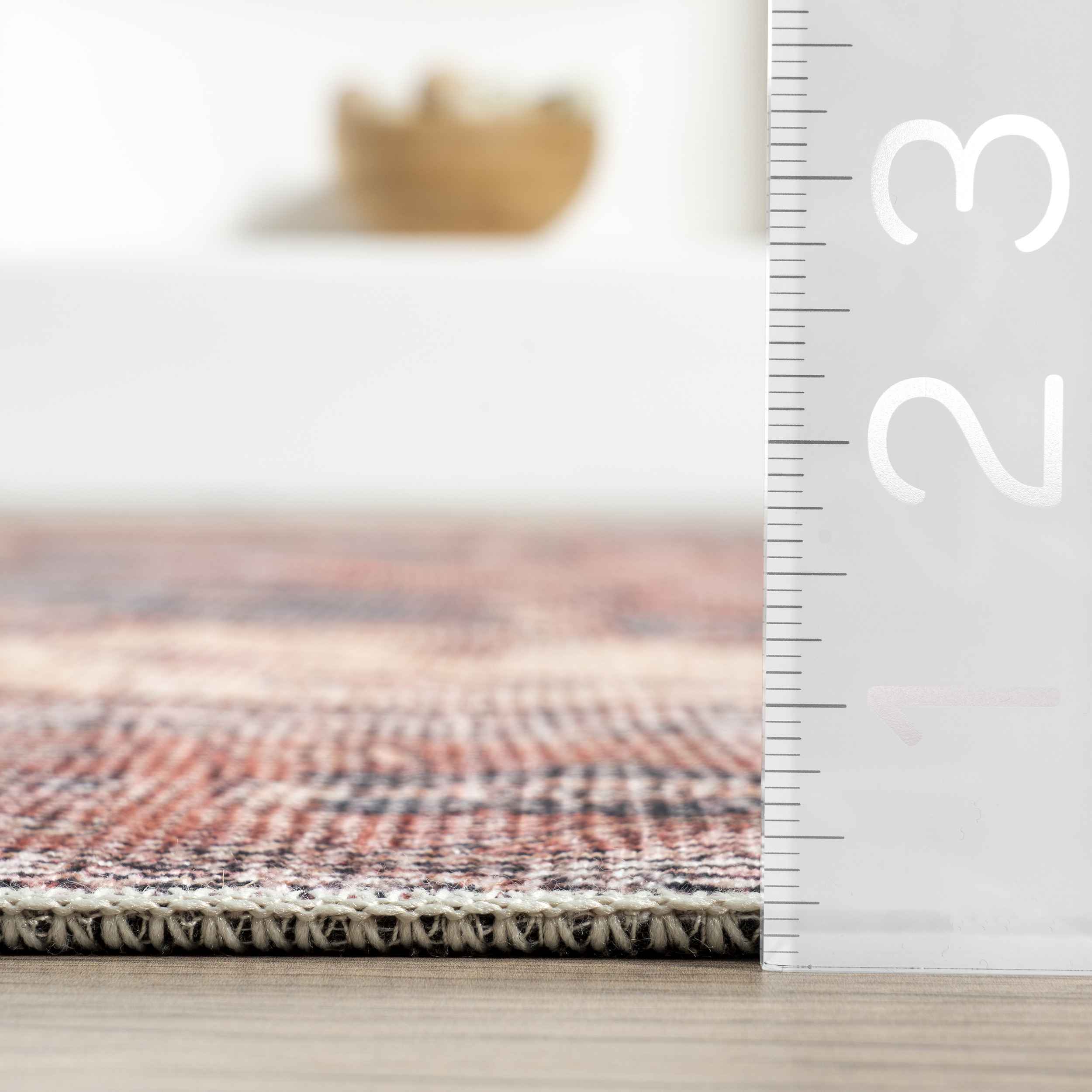 nuLOOM Leslie Transitional Printed Area Rug, 4' x 6', Peach