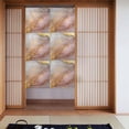 thumbnail image 2 of Door Curtain 34x56in Two Pieces Of Uniform Is Not Easy To Wrinkle The Room Shade And Dustproof For The Wall On The Door Or Window Lightpink White Gold Marble, 2 of 5