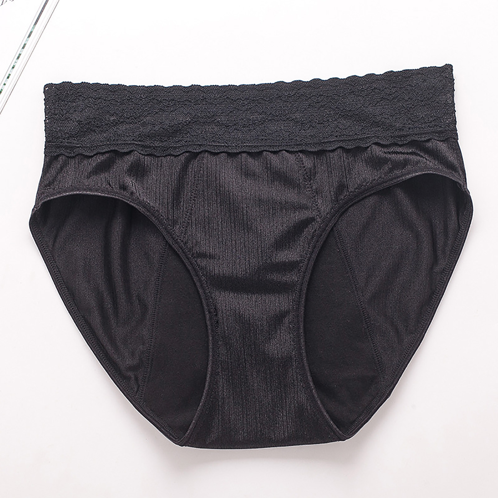 Lilgiuy Women's Large Underwear Medium High Waist Middle-Aged Underwear ...