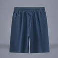 thumbnail image 4 of pstuiky Abreviatura para hombres, Pantalones cortos transpirables de color liso para hombre, informales, para vacaciones, con bolsillos Pantalones cortos de entrenamiento, 4 of 4