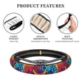 thumbnail image 4 of Salouo Gaming Print Elastic Car Steering Wheel Cover - 15'' Non-Slip Car Wheel Cover Protector - Universal Car Accessory for Diverse Cars, 4 of 6