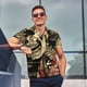 thumbnail image 4 of Balery Gothic Eastern Floral Skull Camisa Polo de Hombre con Estampado, de Manga Corta y Tejido Medio, Camisa Tipo Golf Polo-Small, 4 of 6
