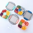 thumbnail image 3 of asddcavvf Portable Lunch Container Bowl Compartments With Dressing Cup Large Bento Boxes Meal Prep To Go Containers For Food Fruit Snack Reusable Food Pouch, 3 of 3