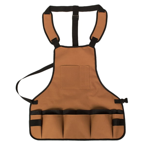 Delantal Impermeable de Tela Oxford para Herramientas, para Carpintería, Jardinería, Carpintero, Delantal de Trabajo con Bolsillos para Herramientas, shamjiam delantal de trabajo pesado