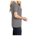 thumbnail image 3 of Yellow Rooster Women's Core Cotton V-Neck Tee Medium Grey XS, 3 of 6
