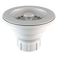 thumbnail image 2 of Lexicon Quartz Kitchen Sink Strainer with White Finish, Fits 3.5 Inch Drain Hole LG-SB-W, 2 of 3
