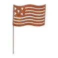thumbnail image 2 of Village Wrought Iron RGS-72-A Flag - Rusted Garden Stake Large, 2 of 2