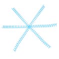 thumbnail image 4 of Zerone 20pcs 30 Hole Loose-leaf Plastic Binding Ring Spring Spiral Rings For A4 Paper, 4 of 8