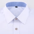 thumbnail image 6 of TANSILING Men's French Cuff Dress Shirt Pleated Formal Fit Long Sleeve with Cufflinks, 6 of 7