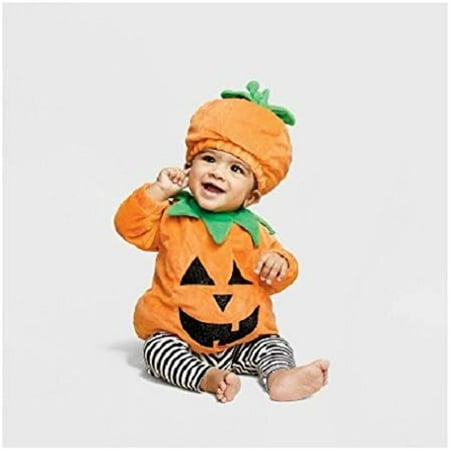 Infant Pumpkin Costume with Hat Size 0/6M