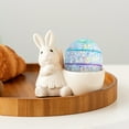 thumbnail image 4 of Darzheoy Ceramic Rabbit Egg Cup Bunny Egg Stand Display Egg Holder Egg Cup, Tray for for Hard Boiled Eggs Easter Decoration Home Decor, 4 of 6
