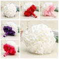 thumbnail image 3 of AYYUFE 1 Bouquet Wedding Bride Bridesmaid Rhinestone Decor Foam Artificial Flower, 3 of 7