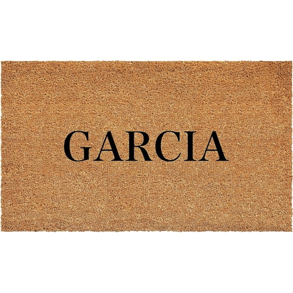 Calloway Mills 111291729 Bold Garcia Personalized Doormat 17" x 29"