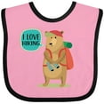thumbnail image 3 of Inktastic Hiker Backpacking I Love Hiking Boys or Girls Baby Bib, 3 of 4