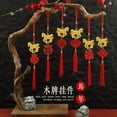 thumbnail image 2 of 6pcs Chinese New Year Decoration: Zodiac Horse Pendant - Spring Festival Ornament - Lunar New Year Decorations - Fortune Success Charms, 2 of 3