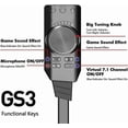 thumbnail image 4 of Tarjeta de sonido USB 7.1 para Gamer PC Mak Linux 24 Bit, 4 of 6