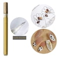 thumbnail image 4 of Bolígrafo para decoración de uñas Yuyangstore pincel delineador larga duración secado rápido oro, 4 of 8