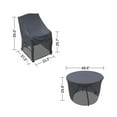 thumbnail image 3 of Covers & all Outdoor Dining Set Covers for Chachere 4-Person Round Table & Chairs, Water-Repellent UV-Resistant Polyester, 3 of 6