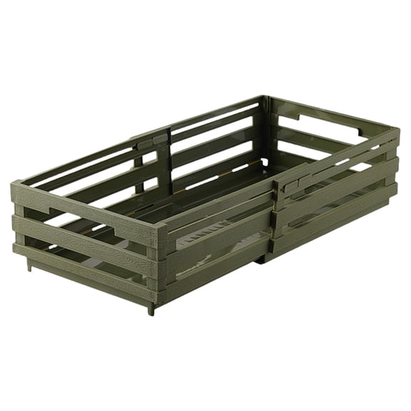 Multipurpose Retractable Storage Bins Home Accessory for Kitchen Supplies Refrigerator and Dresser Organization