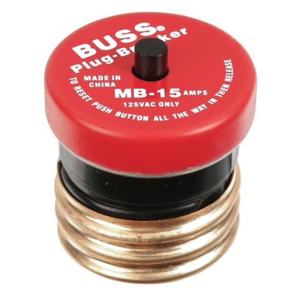 Eaton Cooper-Bussman BP-MB-15 15 A Plug Type Circuit Breaker