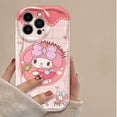 thumbnail image 3 of Funda de teléfono con dibujos animados Kuromi Kiity Melody Pochacco para iPhone, 16, 15, 14, 13, 12, 11 Pro, XS, Max, XR, X, 7, 8, 6, 6s Plus, SE, 3 of 5