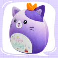 thumbnail image 2 of Peluche de peluche para gatos AWNOGKUE, 30 cm, morado, regalo de cumpleaños, 2 of 7